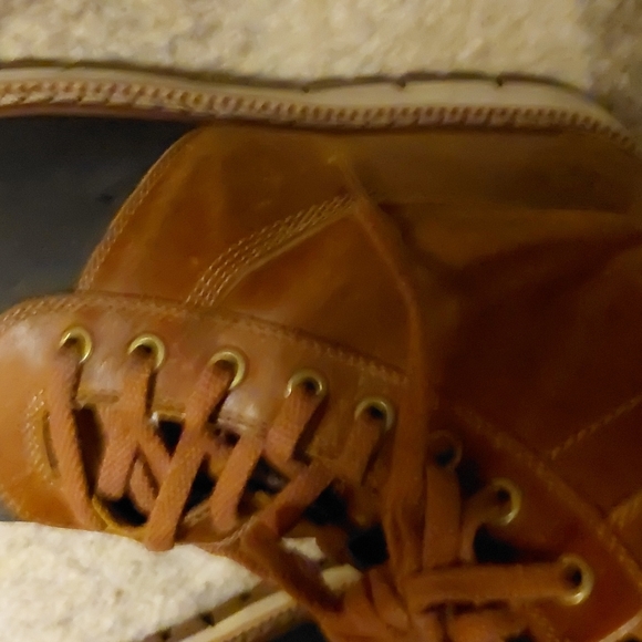 Timberland US mens 12 auburn leather boots - Picture 6 of 8